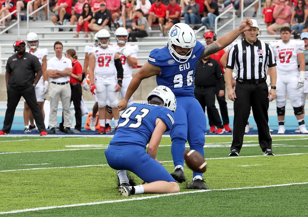 From the pitch to gridiron, Patino provides winning kick for EIU Panthers